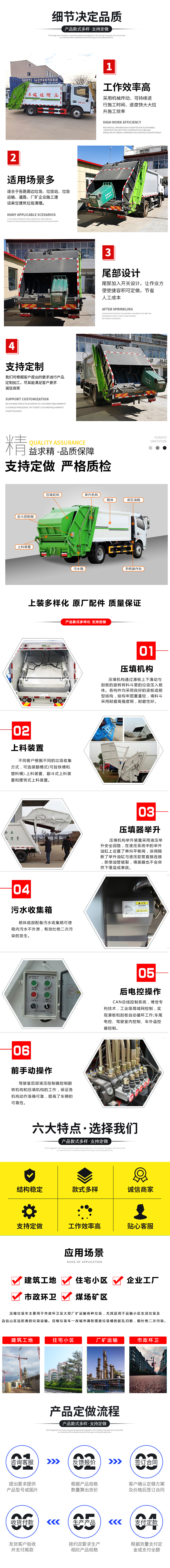 湖北 國六9立方東風(fēng)多利卡D7 壓縮垃圾車
